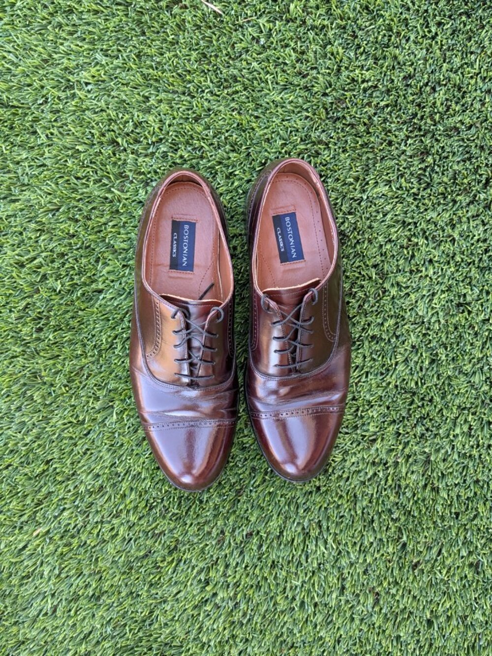 Men's Bostonian Classic Canton Brown Leather Dress Shoes 20352 Sz 11.5 M